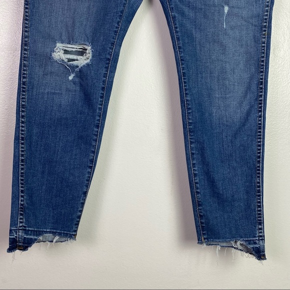 Madewell Women's Curvy High-Rise Skinny Jeans: Drop Step-Hem Edition Size 33P - Picture 11 of 16